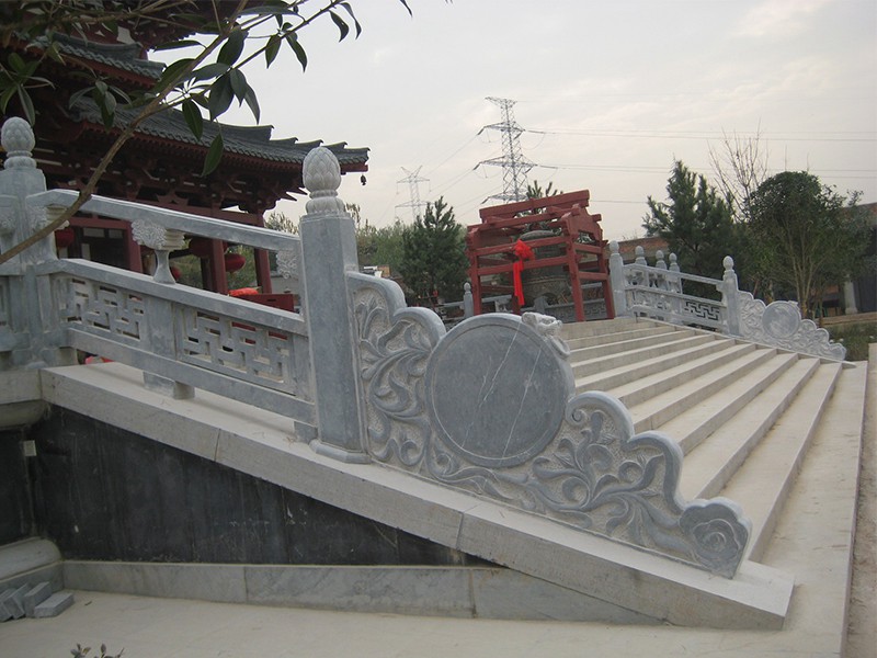 寺庙台阶石栏杆(图1)