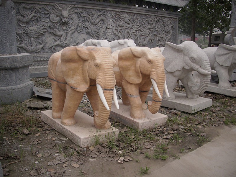  石雕大象样品 
